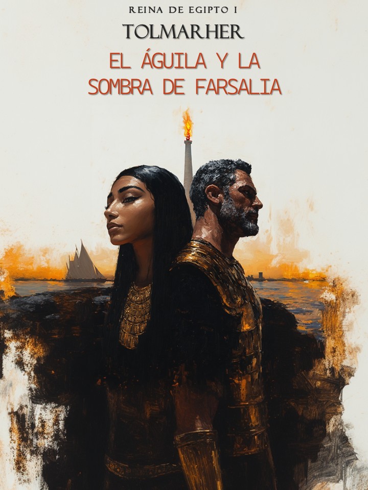 Portada completa de El águila y la sombra de Farsalia