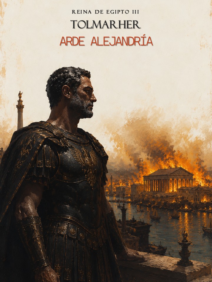Portada completa de Arde Alejandría