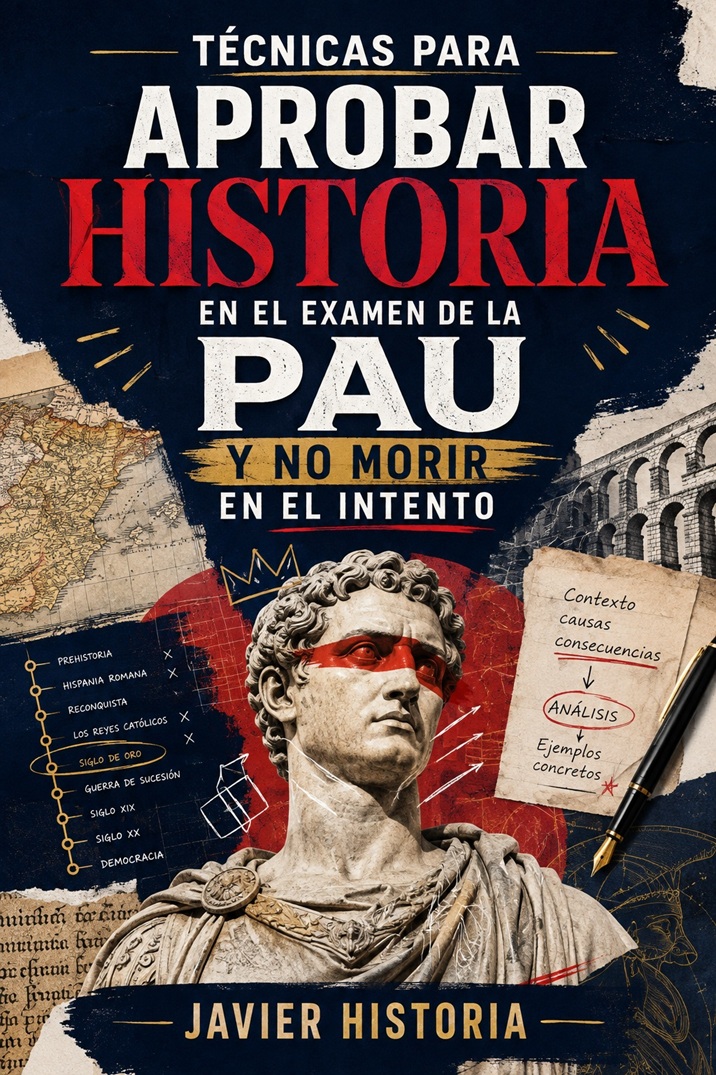 Portada de Técnicas para aprobar Historia en el examen de la PAU Y no morir en el intento
