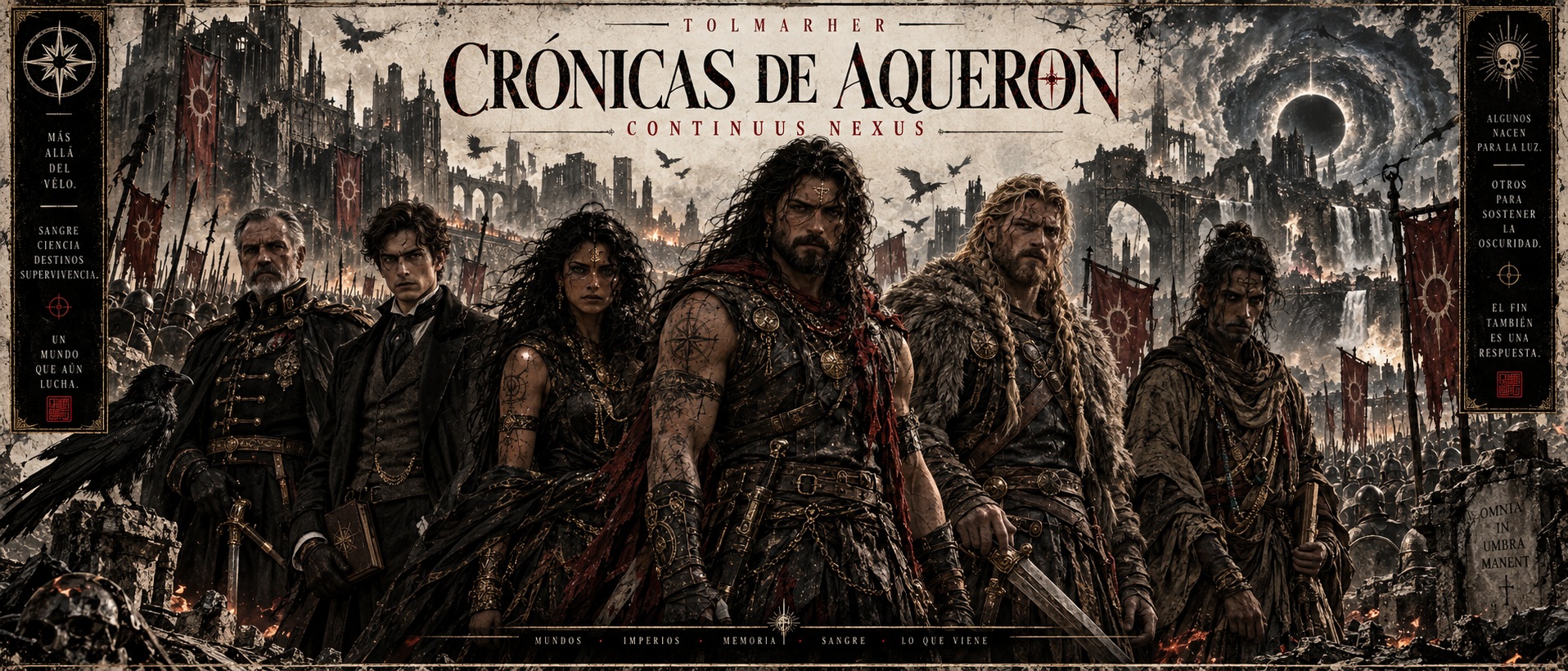 Cabecera de la serie Chroniques d'Aqueron